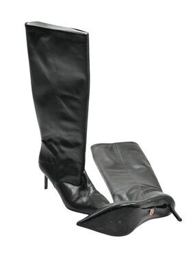 Ingiliz Mia 04 Smooth Leather Boots in Black
